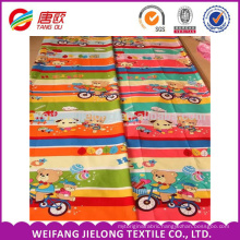 Ride the bear cartoon printing for cotton bedding fabric sale